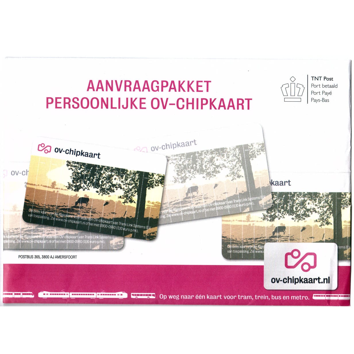 Aanvraagpakket persoonlijke OVchipkaart