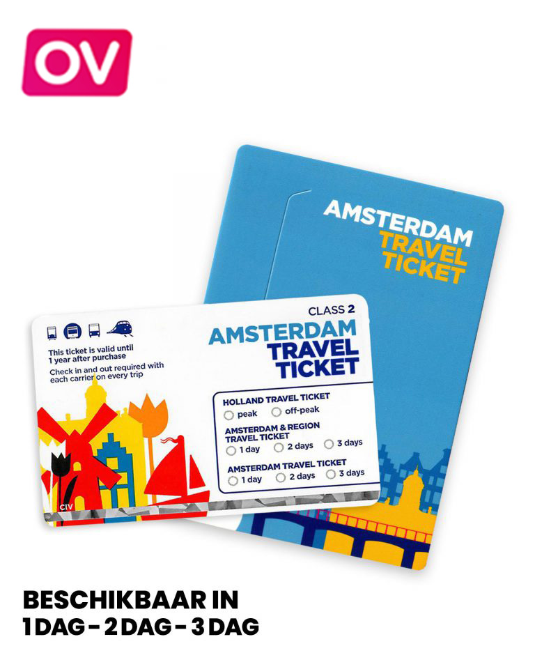 amsterdam travel ticket 1 dag